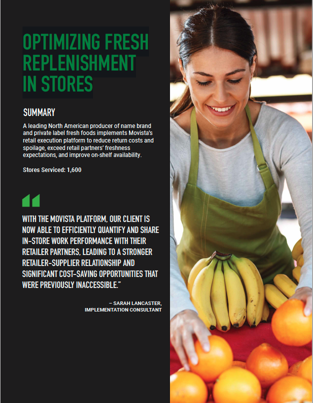 OPTIMIZING FRESH REPLENISHMENT IN STORES